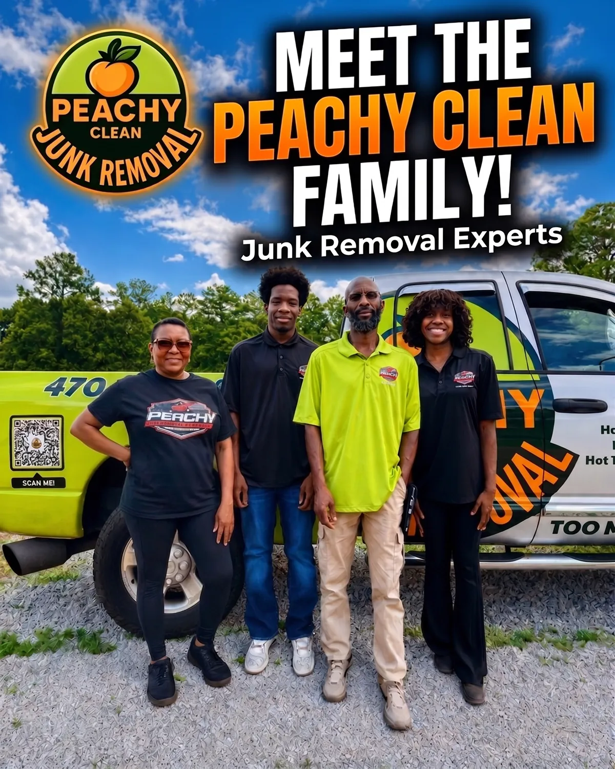 The Peachy Clean family-run team